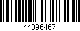 Código de barras (EAN, GTIN, SKU, ISBN): '44896467'