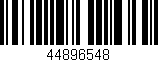 Código de barras (EAN, GTIN, SKU, ISBN): '44896548'
