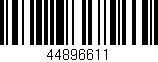 Código de barras (EAN, GTIN, SKU, ISBN): '44896611'