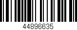 Código de barras (EAN, GTIN, SKU, ISBN): '44896635'