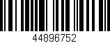Código de barras (EAN, GTIN, SKU, ISBN): '44896752'