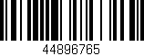 Código de barras (EAN, GTIN, SKU, ISBN): '44896765'