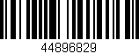 Código de barras (EAN, GTIN, SKU, ISBN): '44896829'