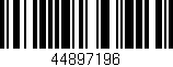 Código de barras (EAN, GTIN, SKU, ISBN): '44897196'