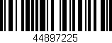 Código de barras (EAN, GTIN, SKU, ISBN): '44897225'