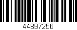 Código de barras (EAN, GTIN, SKU, ISBN): '44897256'