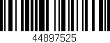 Código de barras (EAN, GTIN, SKU, ISBN): '44897525'