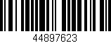Código de barras (EAN, GTIN, SKU, ISBN): '44897623'