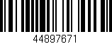 Código de barras (EAN, GTIN, SKU, ISBN): '44897671'