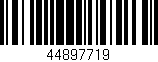 Código de barras (EAN, GTIN, SKU, ISBN): '44897719'
