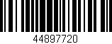 Código de barras (EAN, GTIN, SKU, ISBN): '44897720'