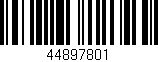 Código de barras (EAN, GTIN, SKU, ISBN): '44897801'