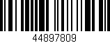 Código de barras (EAN, GTIN, SKU, ISBN): '44897809'