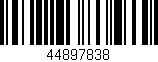 Código de barras (EAN, GTIN, SKU, ISBN): '44897838'