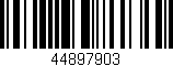 Código de barras (EAN, GTIN, SKU, ISBN): '44897903'