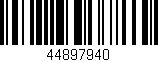 Código de barras (EAN, GTIN, SKU, ISBN): '44897940'