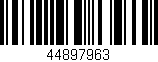 Código de barras (EAN, GTIN, SKU, ISBN): '44897963'