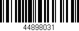 Código de barras (EAN, GTIN, SKU, ISBN): '44898031'