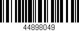 Código de barras (EAN, GTIN, SKU, ISBN): '44898049'