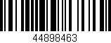 Código de barras (EAN, GTIN, SKU, ISBN): '44898463'