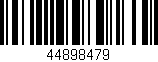 Código de barras (EAN, GTIN, SKU, ISBN): '44898479'