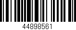 Código de barras (EAN, GTIN, SKU, ISBN): '44898561'