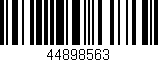 Código de barras (EAN, GTIN, SKU, ISBN): '44898563'