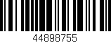 Código de barras (EAN, GTIN, SKU, ISBN): '44898755'