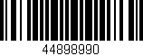 Código de barras (EAN, GTIN, SKU, ISBN): '44898990'