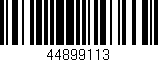 Código de barras (EAN, GTIN, SKU, ISBN): '44899113'