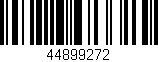Código de barras (EAN, GTIN, SKU, ISBN): '44899272'