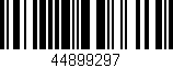 Código de barras (EAN, GTIN, SKU, ISBN): '44899297'