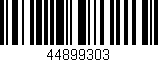 Código de barras (EAN, GTIN, SKU, ISBN): '44899303'