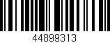 Código de barras (EAN, GTIN, SKU, ISBN): '44899313'