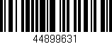Código de barras (EAN, GTIN, SKU, ISBN): '44899631'