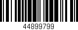 Código de barras (EAN, GTIN, SKU, ISBN): '44899799'
