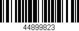 Código de barras (EAN, GTIN, SKU, ISBN): '44899823'