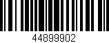 Código de barras (EAN, GTIN, SKU, ISBN): '44899902'