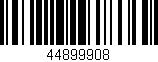 Código de barras (EAN, GTIN, SKU, ISBN): '44899908'