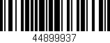 Código de barras (EAN, GTIN, SKU, ISBN): '44899937'