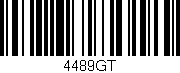 Código de barras (EAN, GTIN, SKU, ISBN): '4489GT'