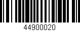 Código de barras (EAN, GTIN, SKU, ISBN): '44900020'