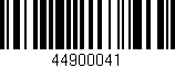 Código de barras (EAN, GTIN, SKU, ISBN): '44900041'