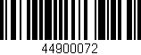 Código de barras (EAN, GTIN, SKU, ISBN): '44900072'
