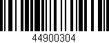 Código de barras (EAN, GTIN, SKU, ISBN): '44900304'