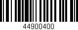Código de barras (EAN, GTIN, SKU, ISBN): '44900400'