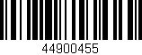 Código de barras (EAN, GTIN, SKU, ISBN): '44900455'