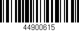 Código de barras (EAN, GTIN, SKU, ISBN): '44900615'