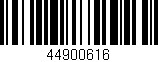 Código de barras (EAN, GTIN, SKU, ISBN): '44900616'