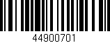 Código de barras (EAN, GTIN, SKU, ISBN): '44900701'